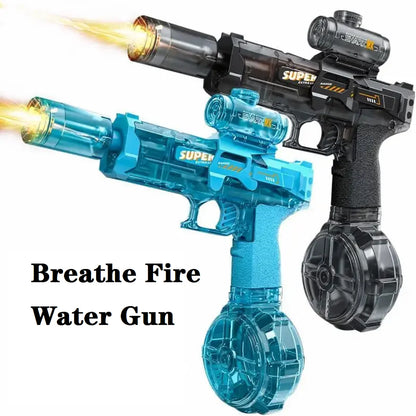 Blasting Lights Are Linked to the Chamber Electric Water Guns Toys for Kids Automatic Water Pistol Children Summer Outdoor Toy