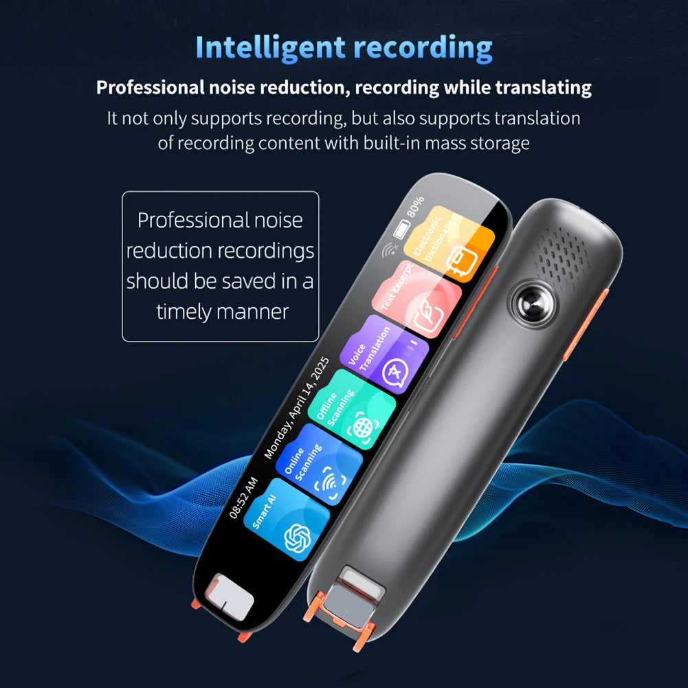 Revolutionary Multifunction Dictionary Pen with TYPE-C Charging for Effortless Offline Translation and Reading Assistance
